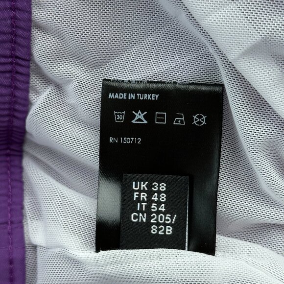 Amiri Purple & White MA Bar Logo Swimshorts - Picture 5 of 5